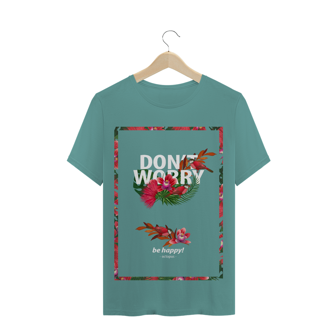 Nome do produto  Octopus: Don't Worry, be happy! - T-shirt estonada