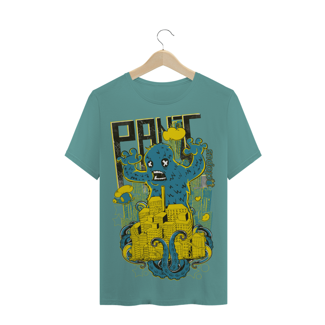 Nome do produto  Octopus: Panic - T-shirt estonada