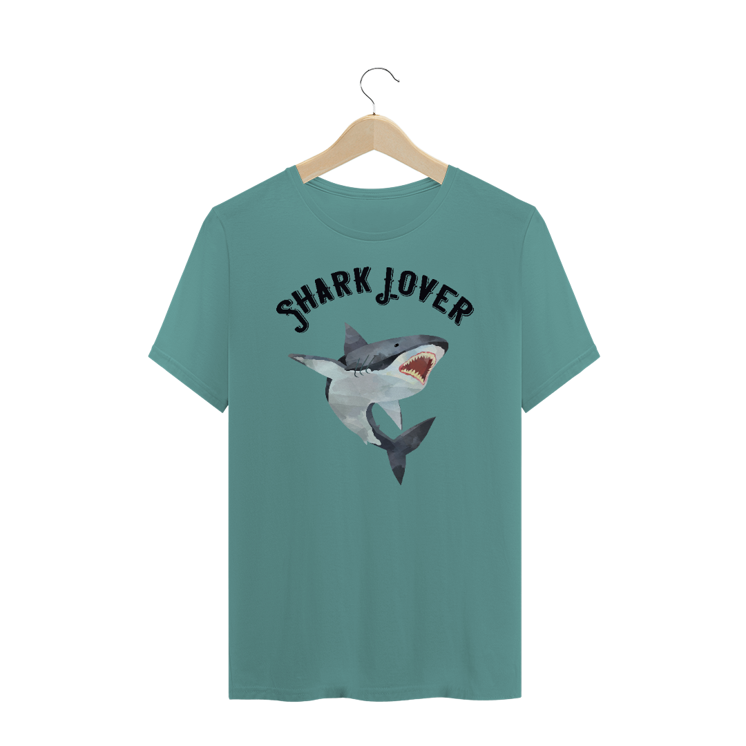 Nome do produto  Camiseta Shark lover estonada clara