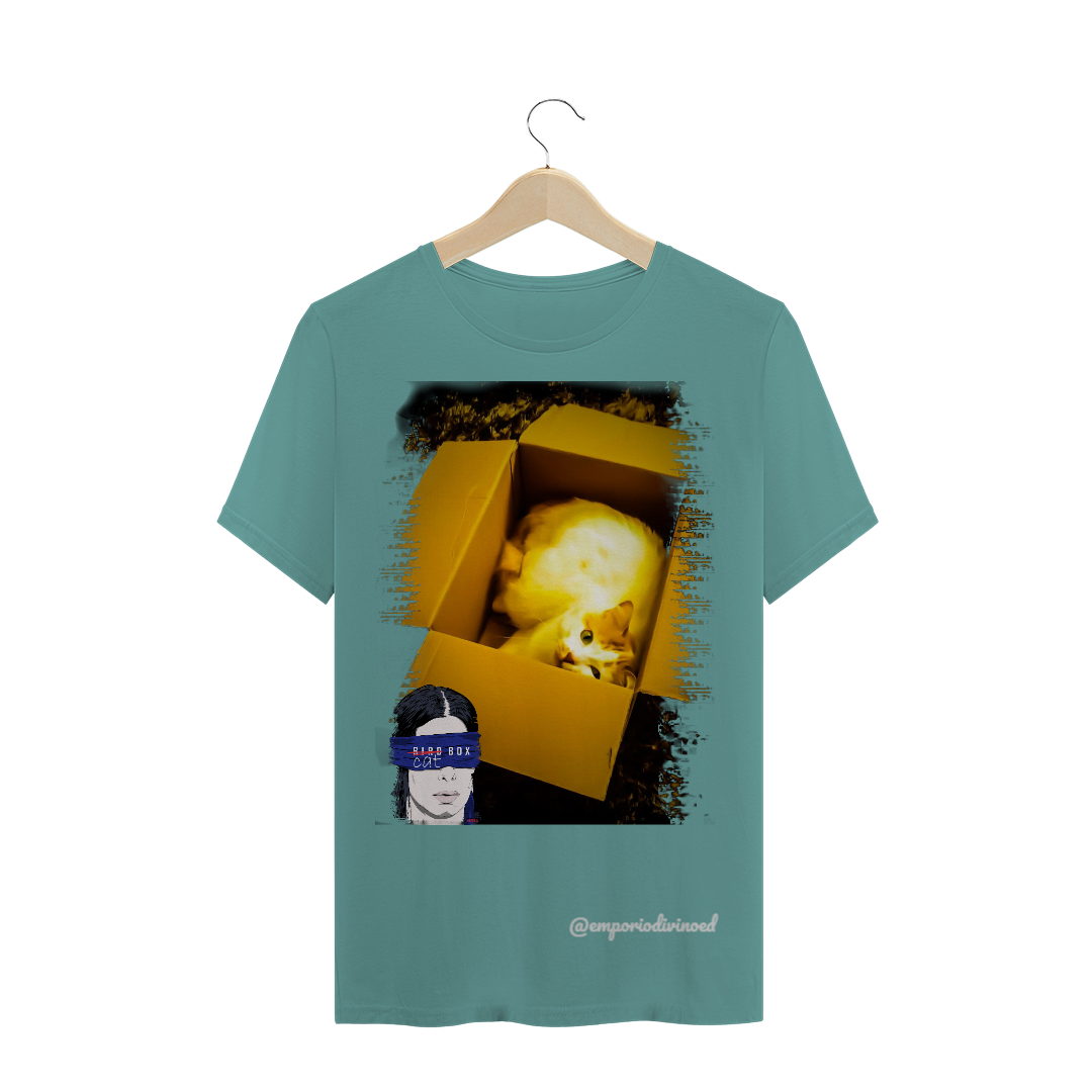 Nome do produto   T-SHIRT ESTONADA PERSONALIZADA 'CAT BOX'