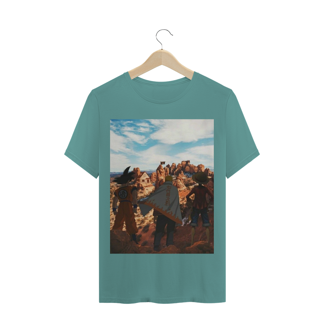 Nome do produto  Camiseta Estonada - Goku, Naruto e Luffy