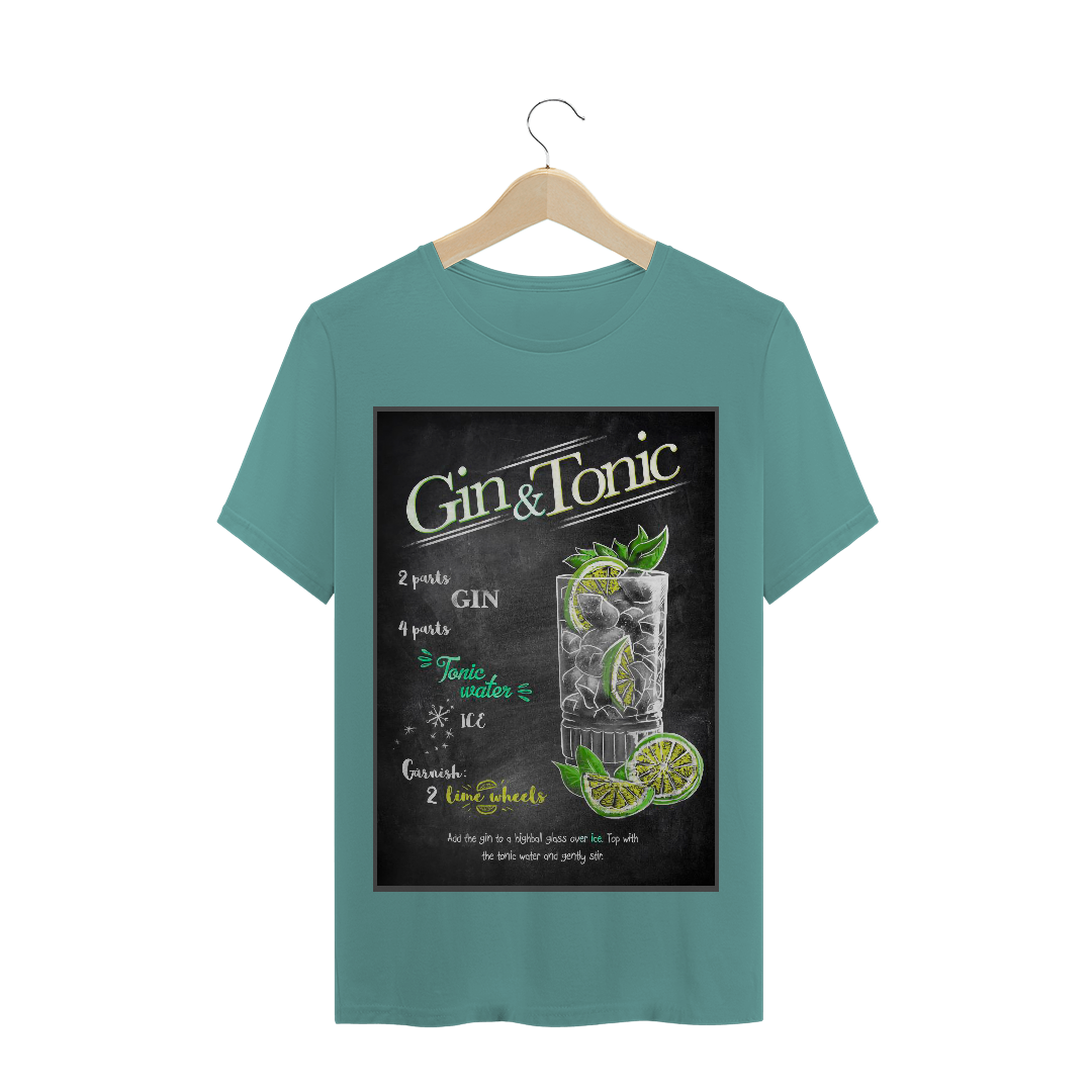 Nome do produto  Camiseta Estonada - Gin & Tonic