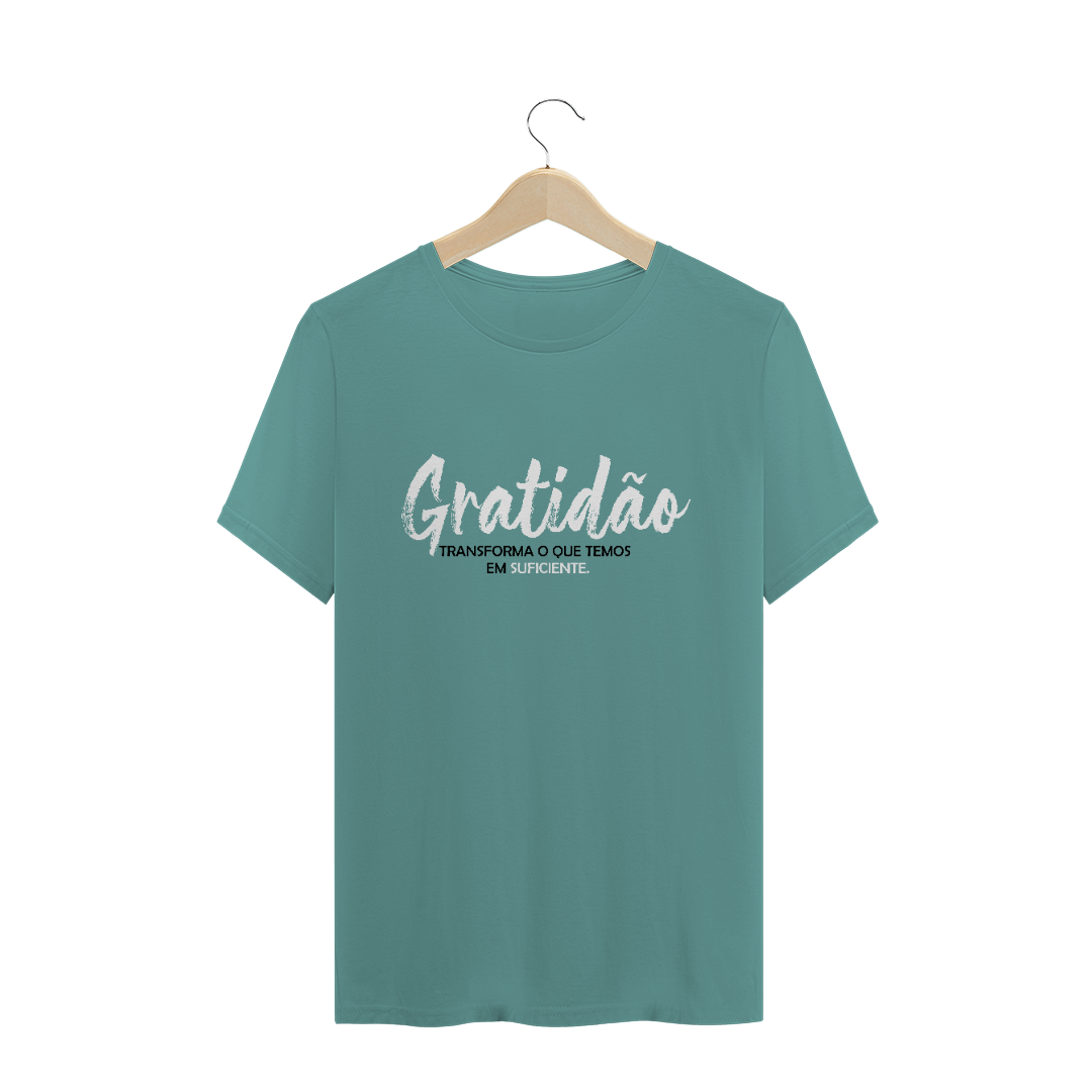 Nome do produto  Camiseta Estonada Masculina Gratidão
