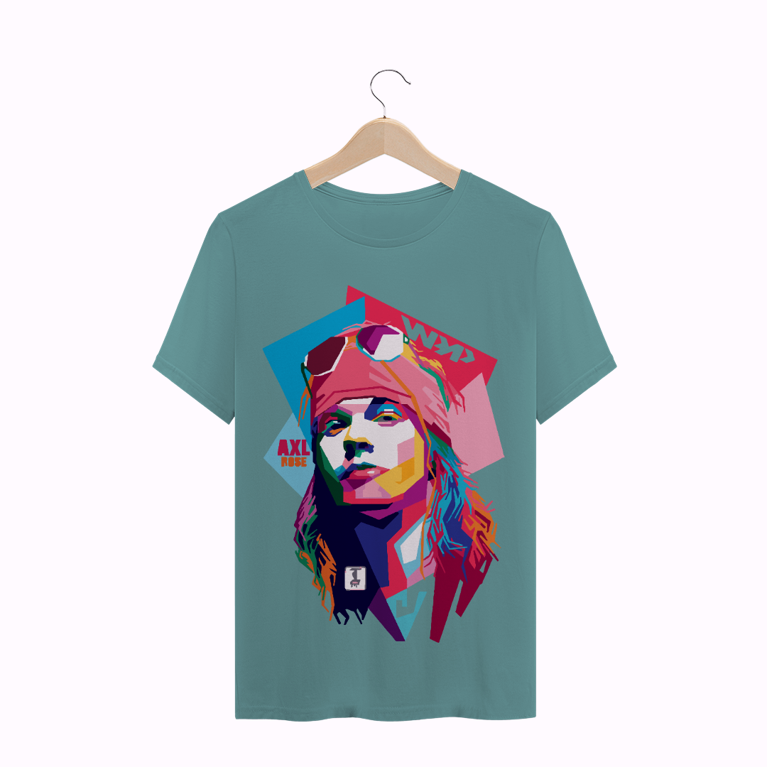 Nome do produto  Camiseta Colorida - Axl Rose # Guns N' Roses