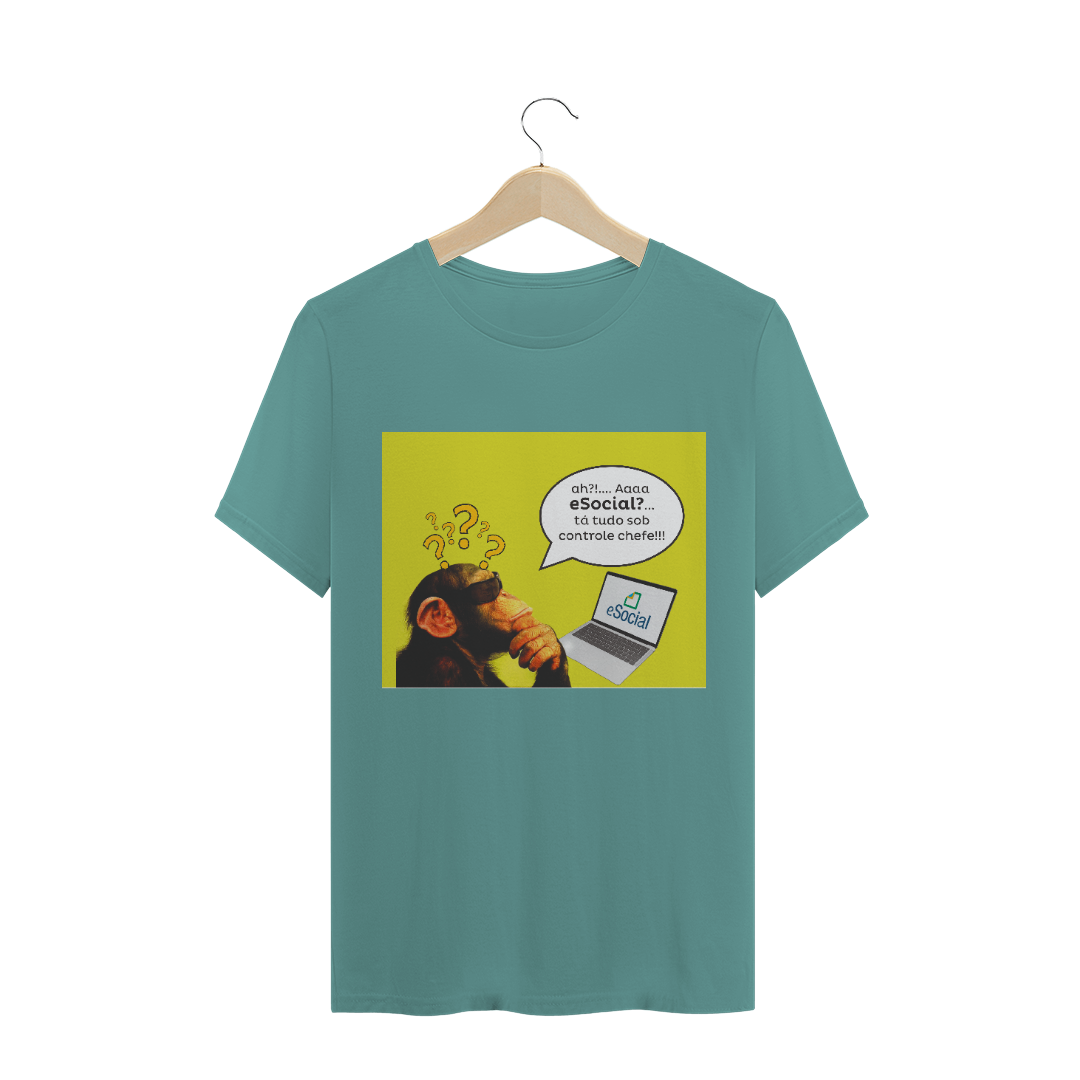 Nome do produto  CAMISETA MASCULINA: Macaco do eSocial