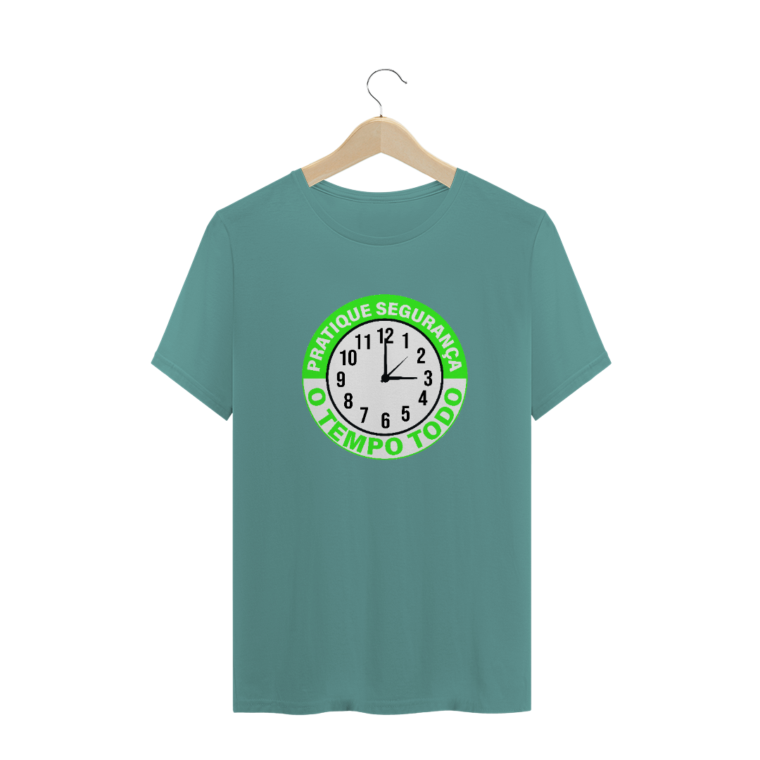 Nome do produto  CAMISETA MASCULINA: Relógio da segurança