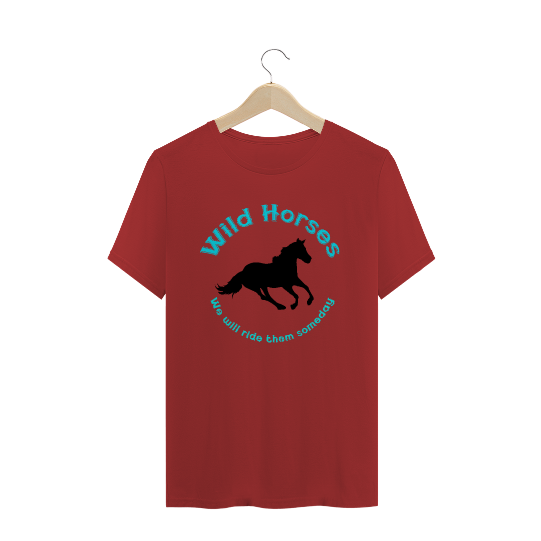 Nome do produto  Camiseta Wild Horses estonada escura