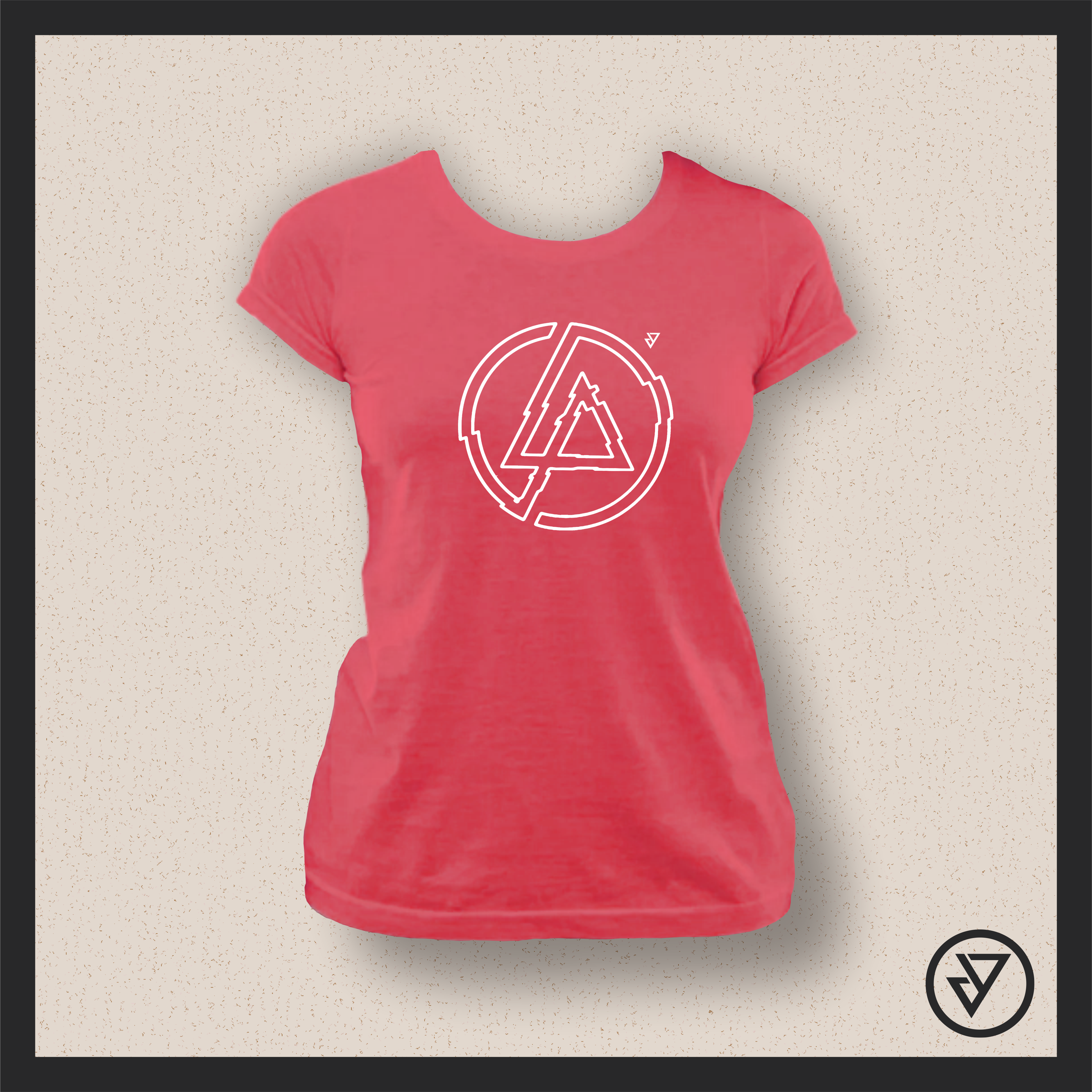 Camisa Feminina Linkin Park (A Thousand Suns) - Vermelha/Azul Estonada