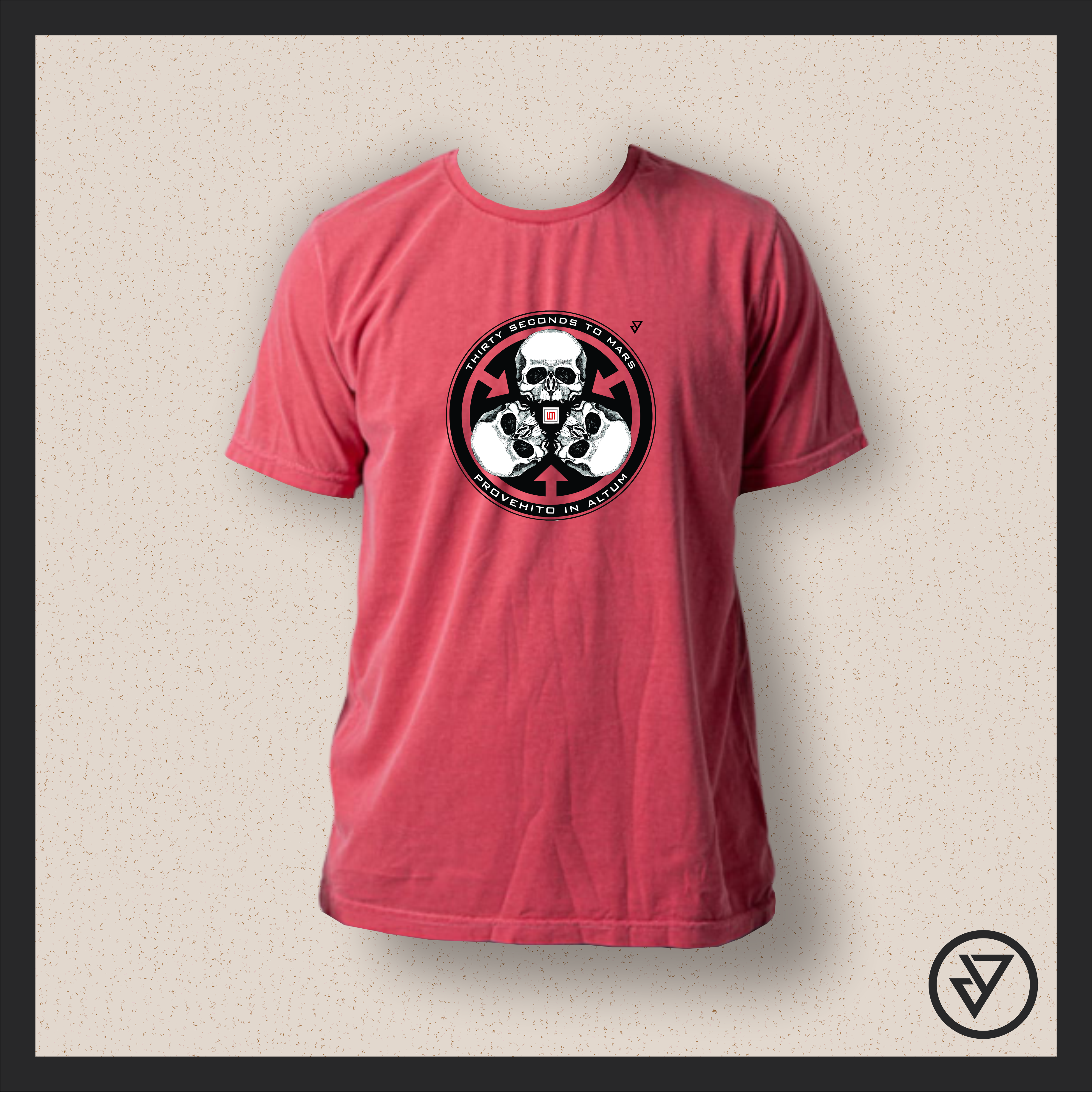 Nome do produto  Camisa 30 Seconds to Mars (A Beautiful Lie) - Vermelha Estonada