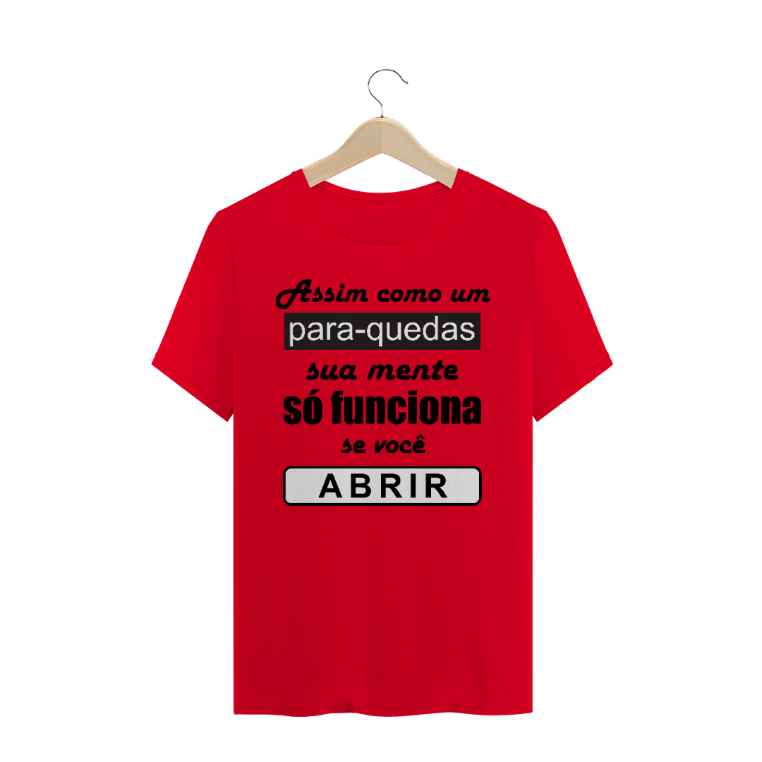 Nome do produto  Camiseta Masculina Abra a Mente
