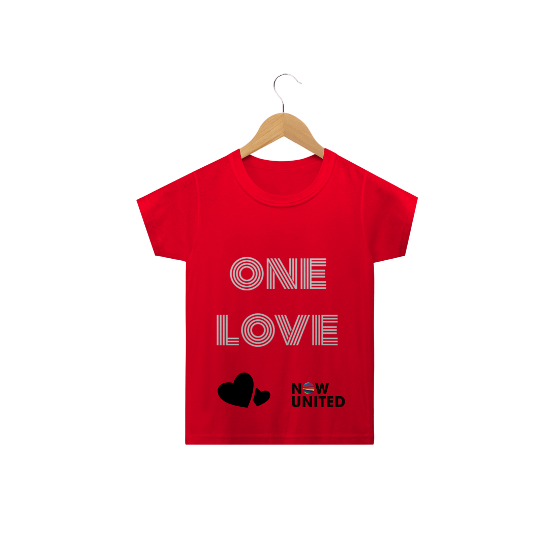 Nome do produto  Camisa Now United One Love infantil