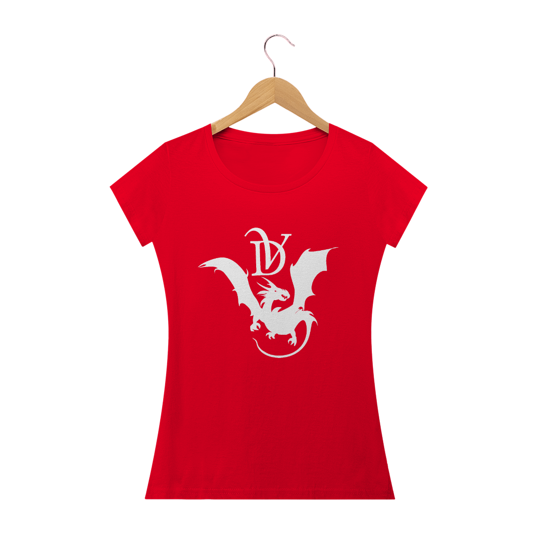 Dragões Voadores feminino estampa branca -M003