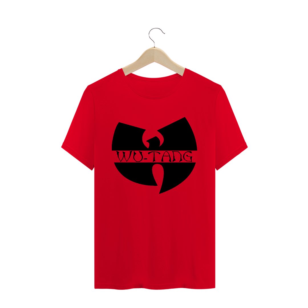 Camiseta de Malha Quality Wu Tang Clan Logo Texto Tradicional