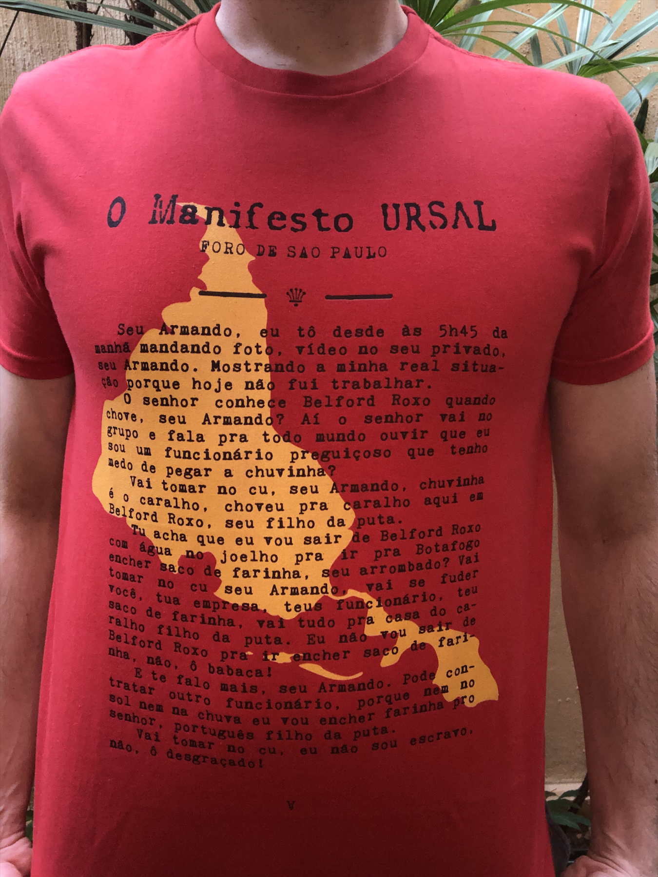 Nome do produto  manifesto ursal (vermelho)