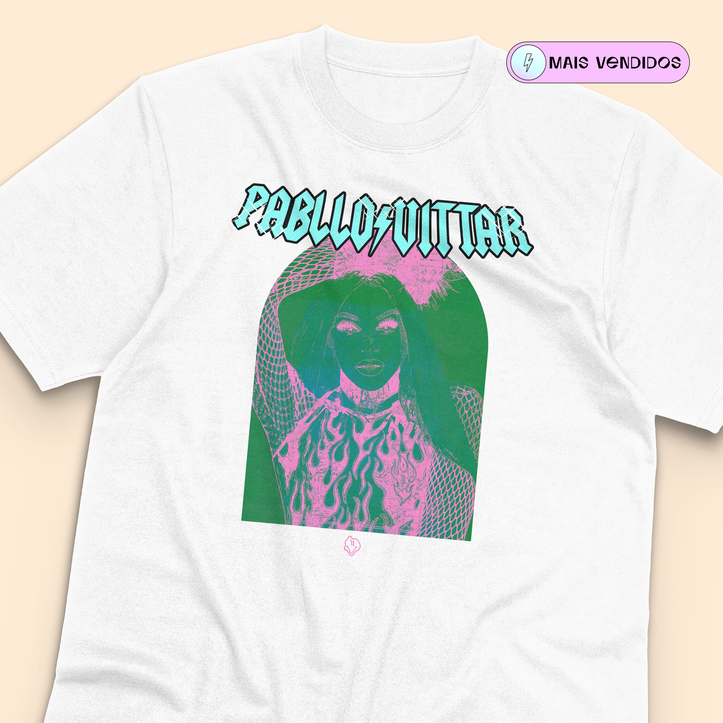 Nome do produto  Camiseta Rock Icons Pabllo Vittar