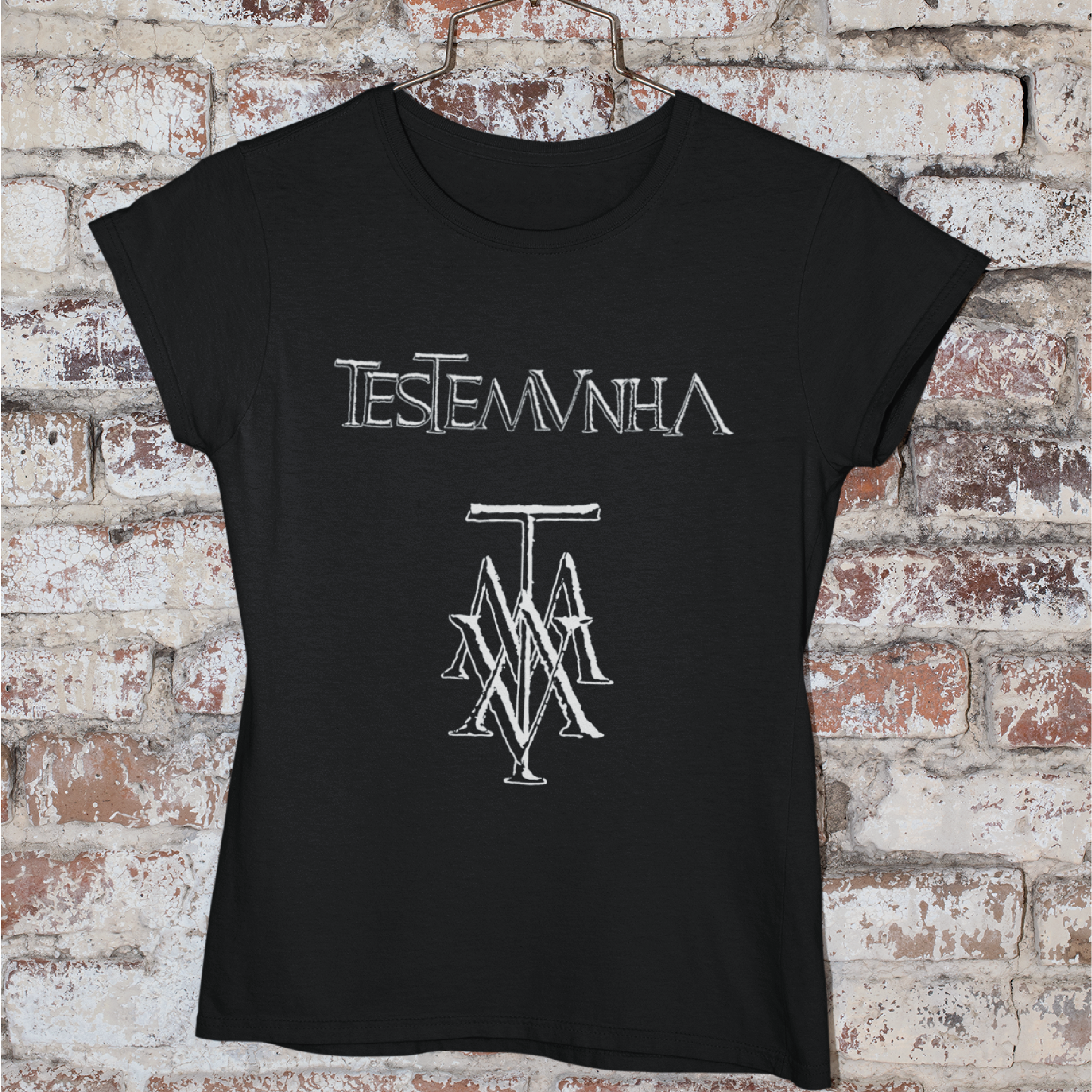 Nome do produto  Baby Look Testemunha Básica escura