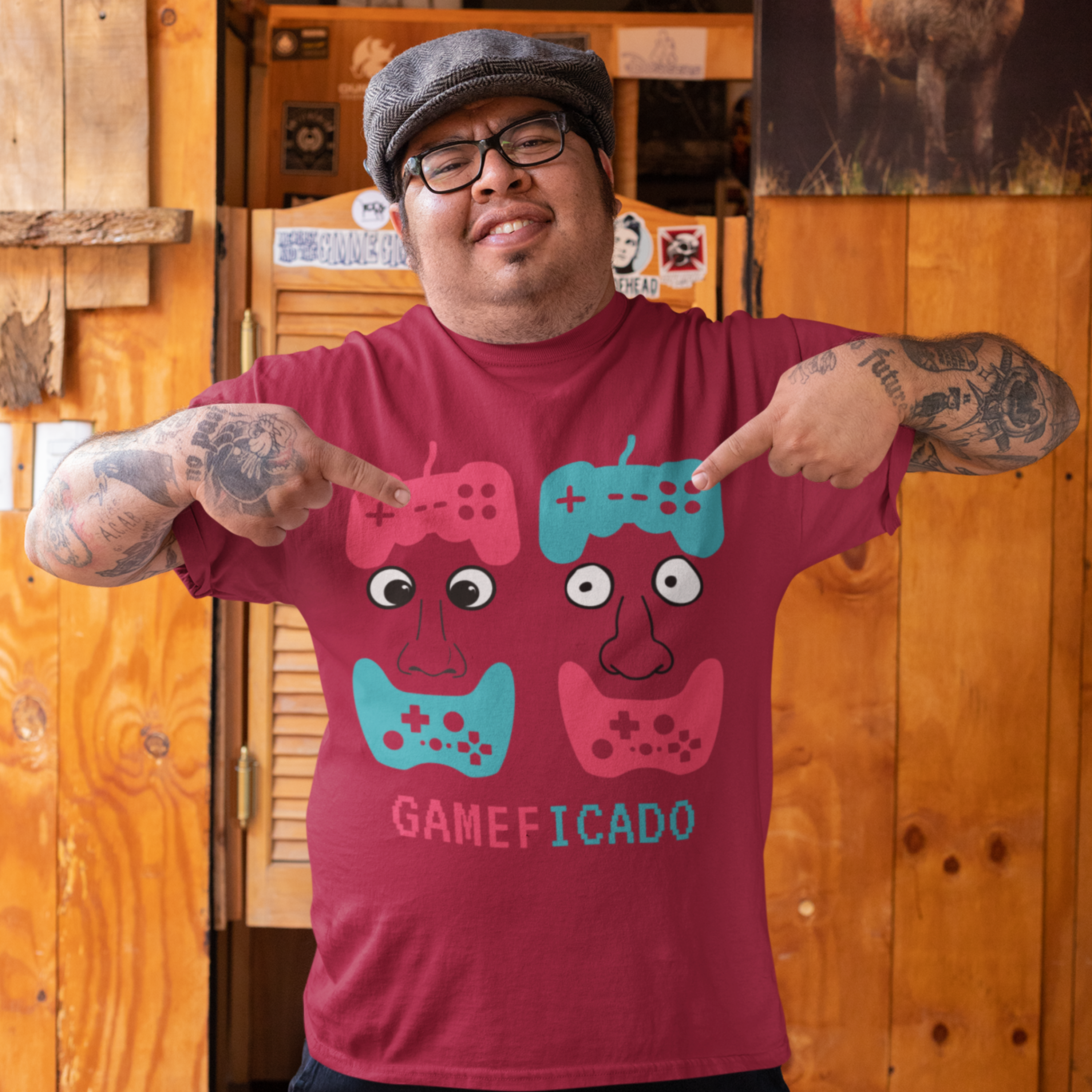 Camiseta Estonada - Gameficado - Cor Olhos escuros