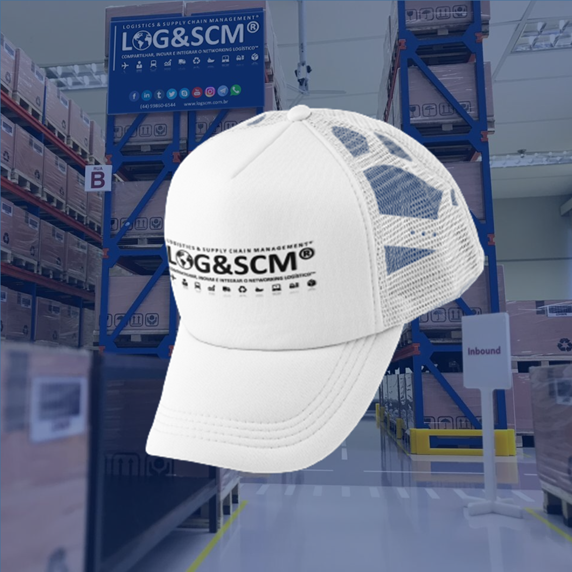 Nome do produto  Boné Americano com Tela Unissex LOGSCM