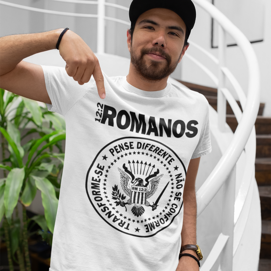 Camiseta Romanos 12:2 Pense Diferente