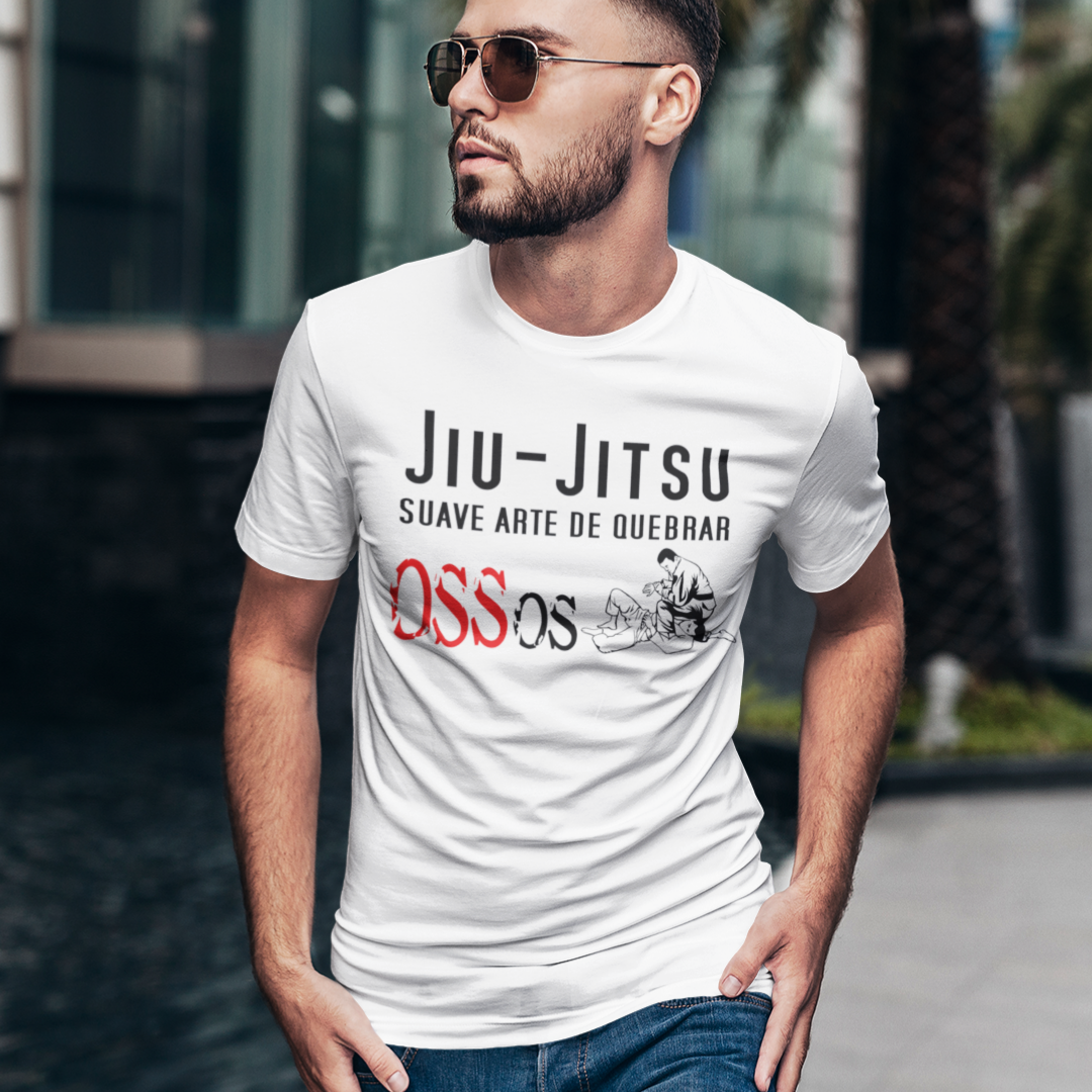 Camiseta Jiu-jitsu Suave Arte de Quebrar Ossos