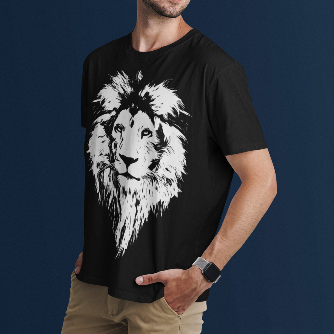 Camiseta Leão Branco