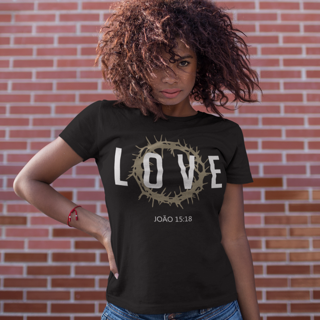 Baby Look Feminina Love João 15:18