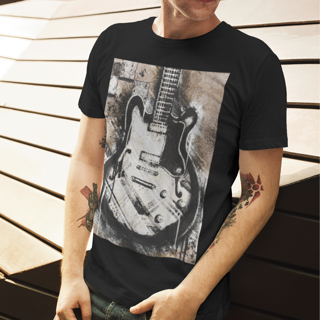 Camiseta Guitarra Vintage