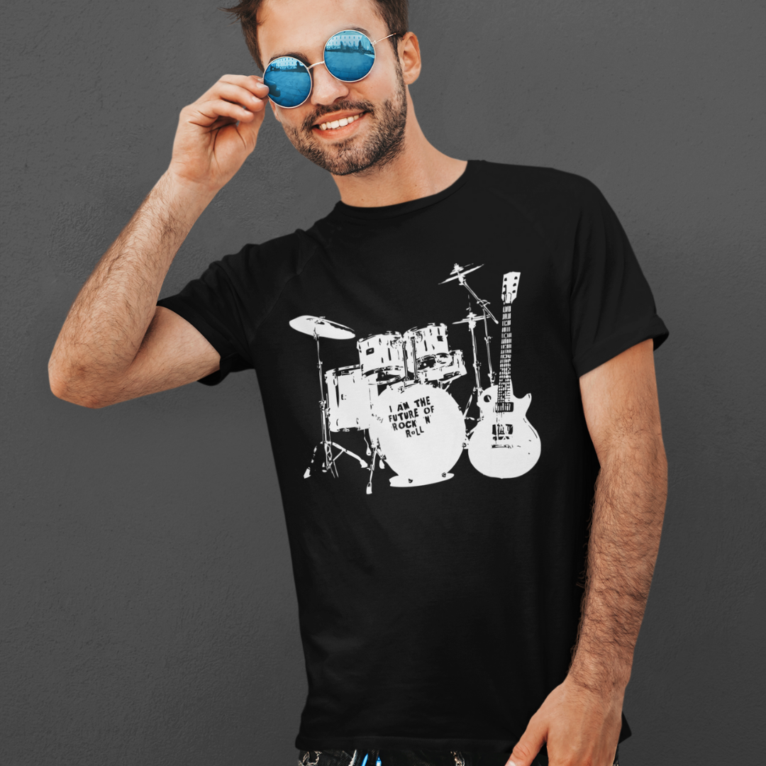 Camiseta Bateria, Guitarra