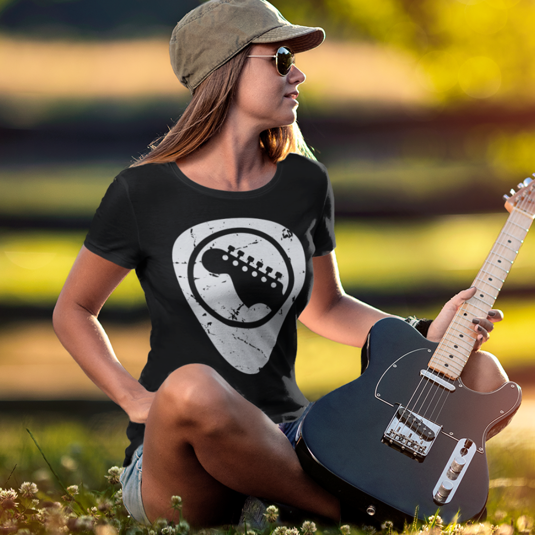 Baby Look Feminina Guitarrista