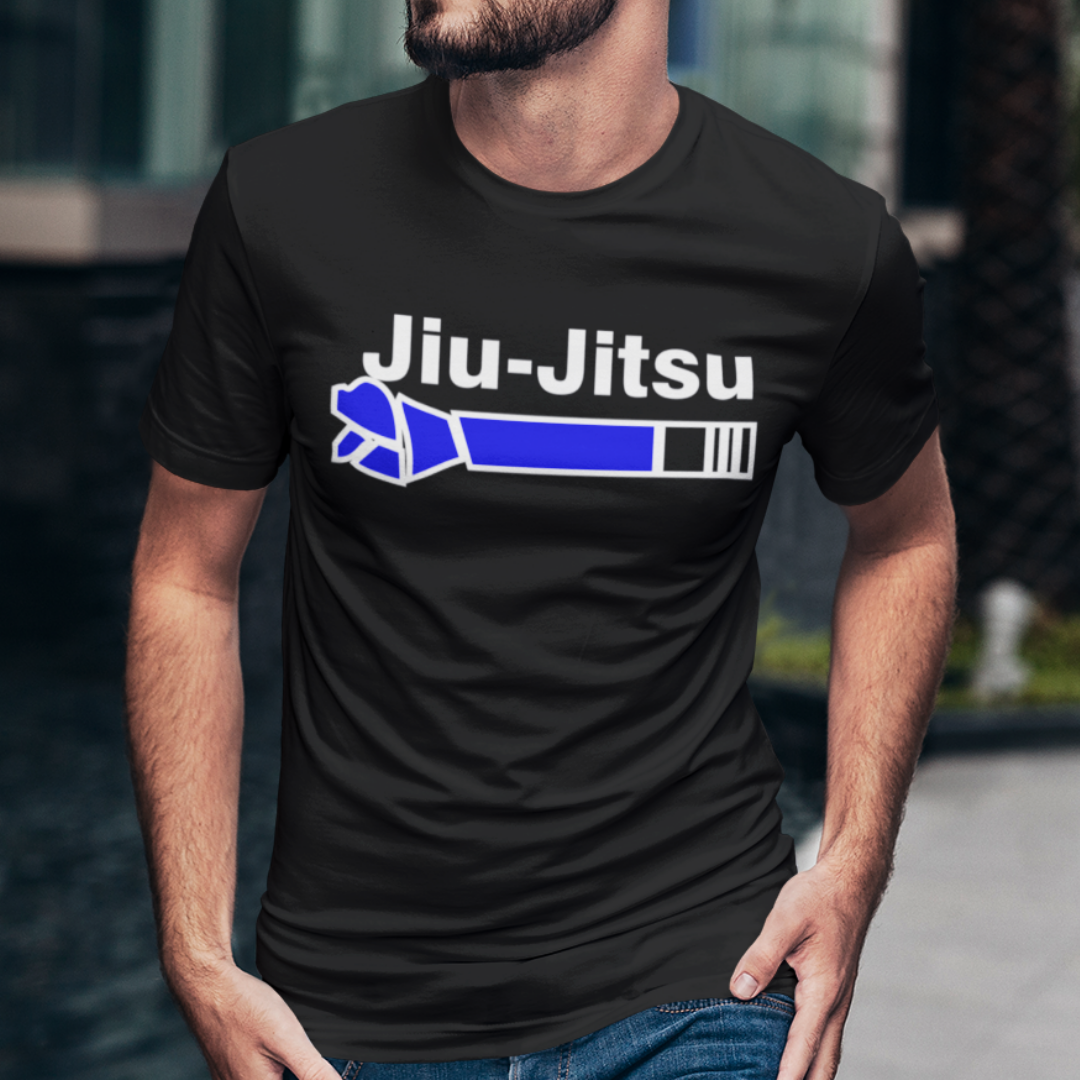 Nome do produto: Camiseta Jiu-jitsu Faixa Azul