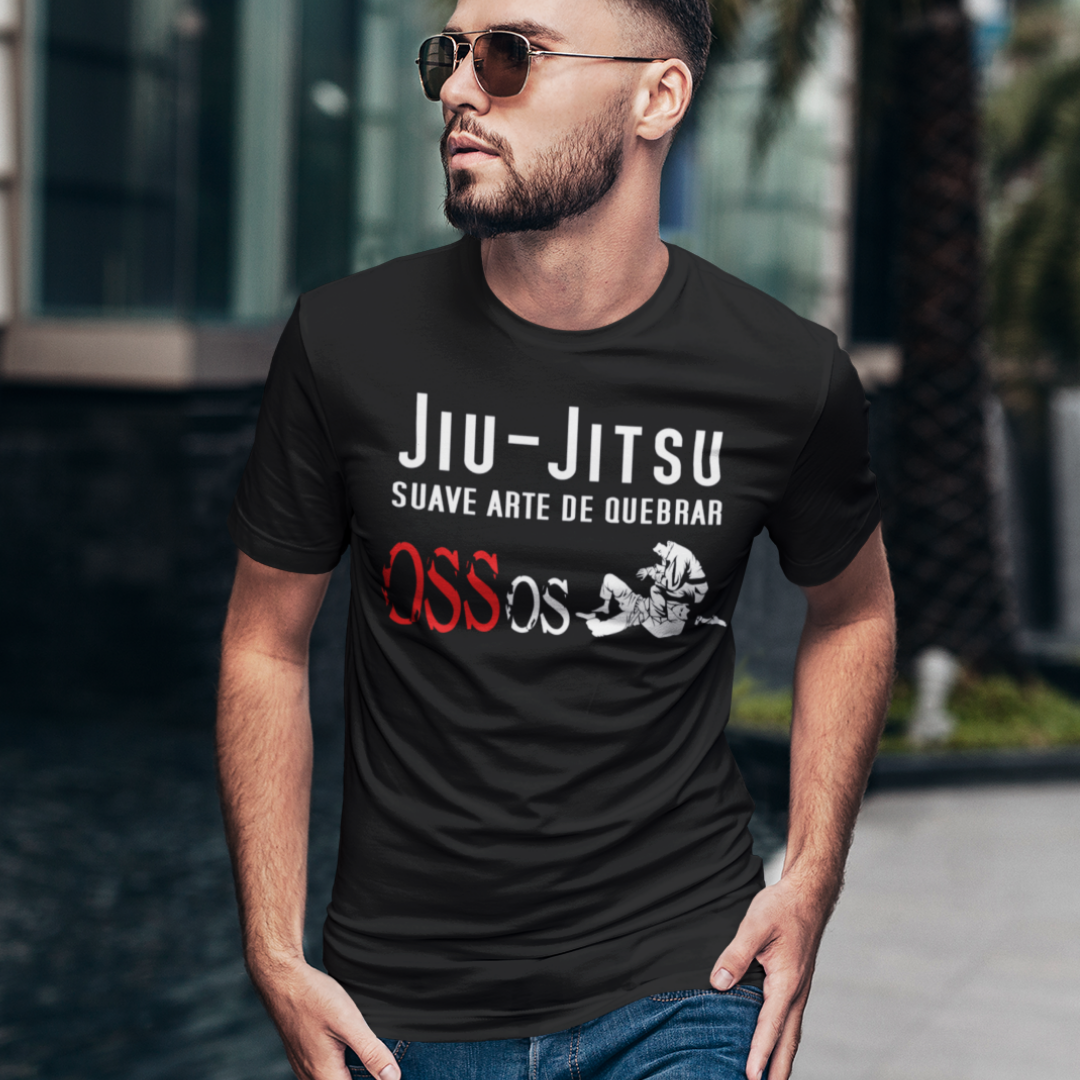 Camiseta Jiu-jitsu Suave Arte de Quebrar Ossos