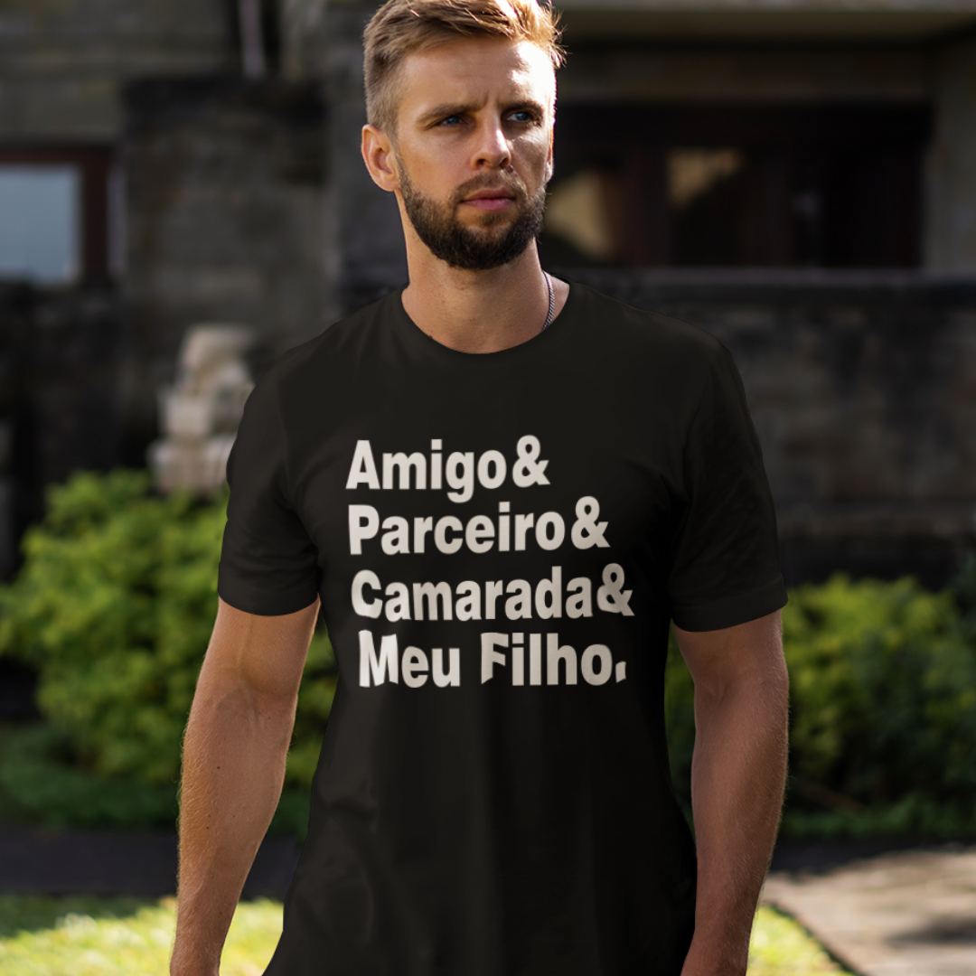 T-shirt Amigo Parceiro Camarada Meu Pai