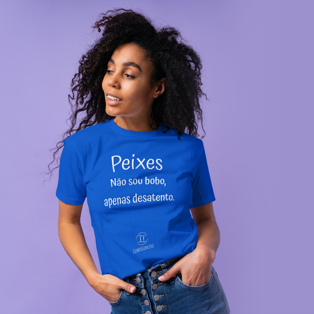 T-shirt Feminina Básica Cores I - Peixes - Coleção Diversas
