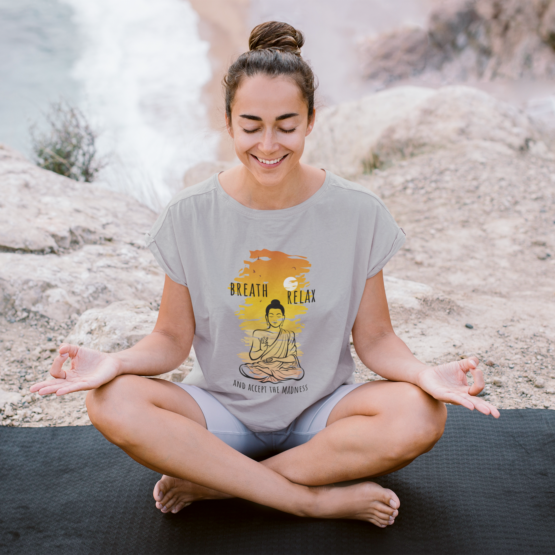 Nome do produto  BREATH RELAX AND ACCEPT THE MADNESS