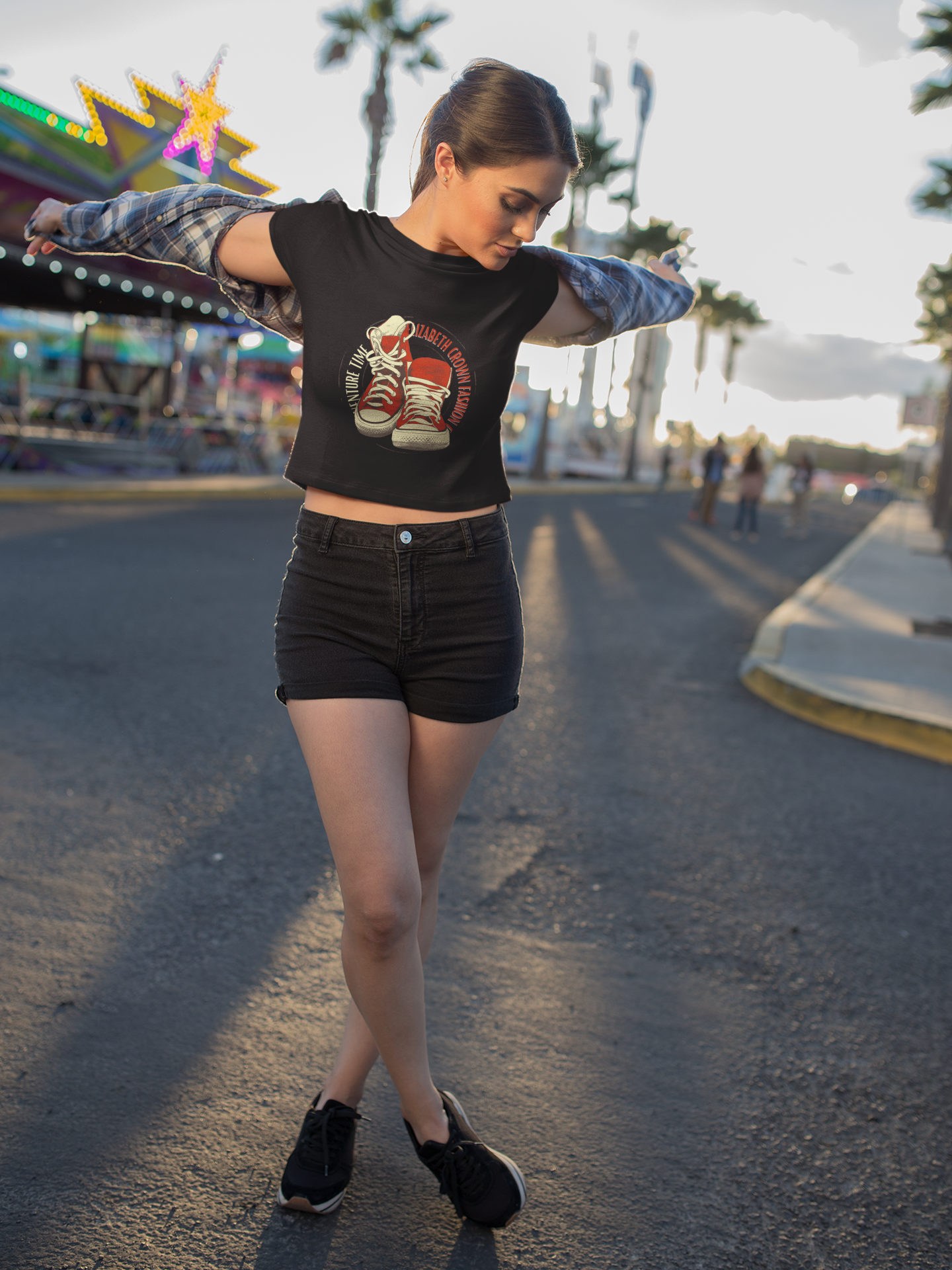 Camiseta cropped 