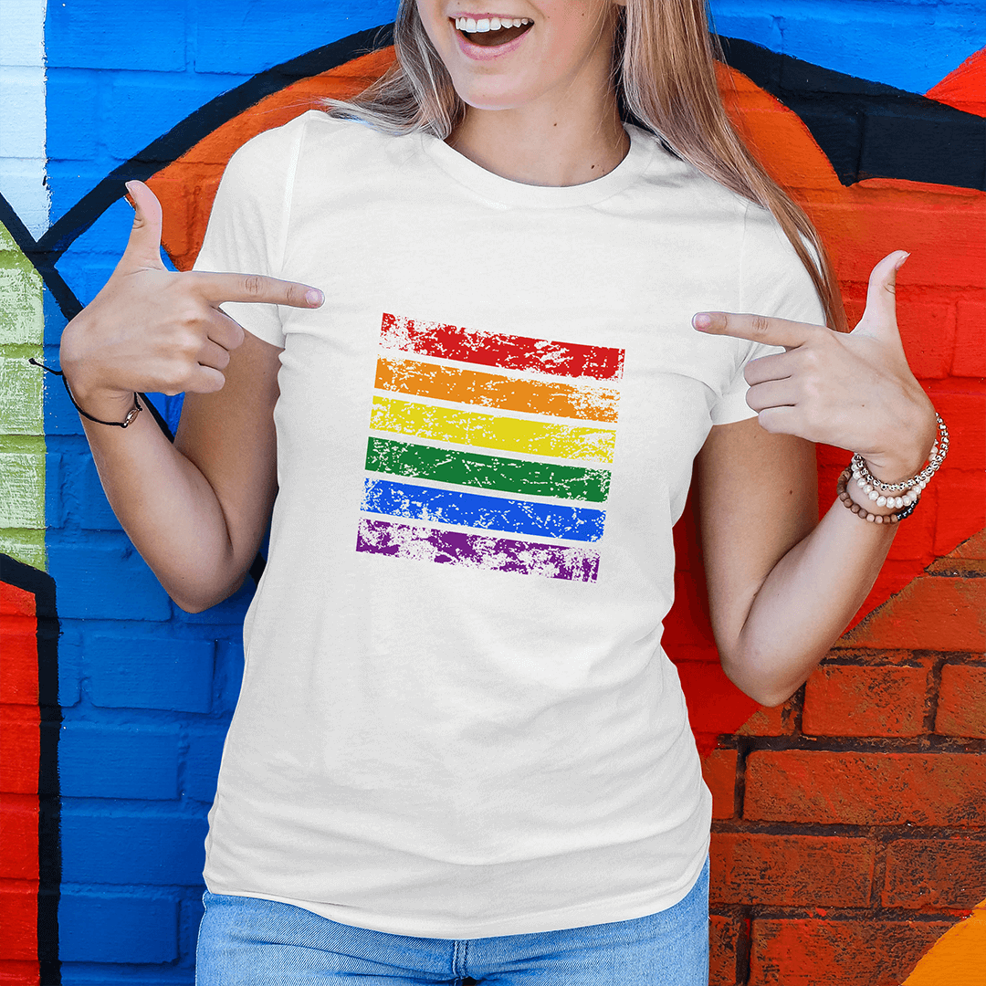 Nome do produto  CAMISETA BABYLOOK  PRIME ARCO-ÍRIS