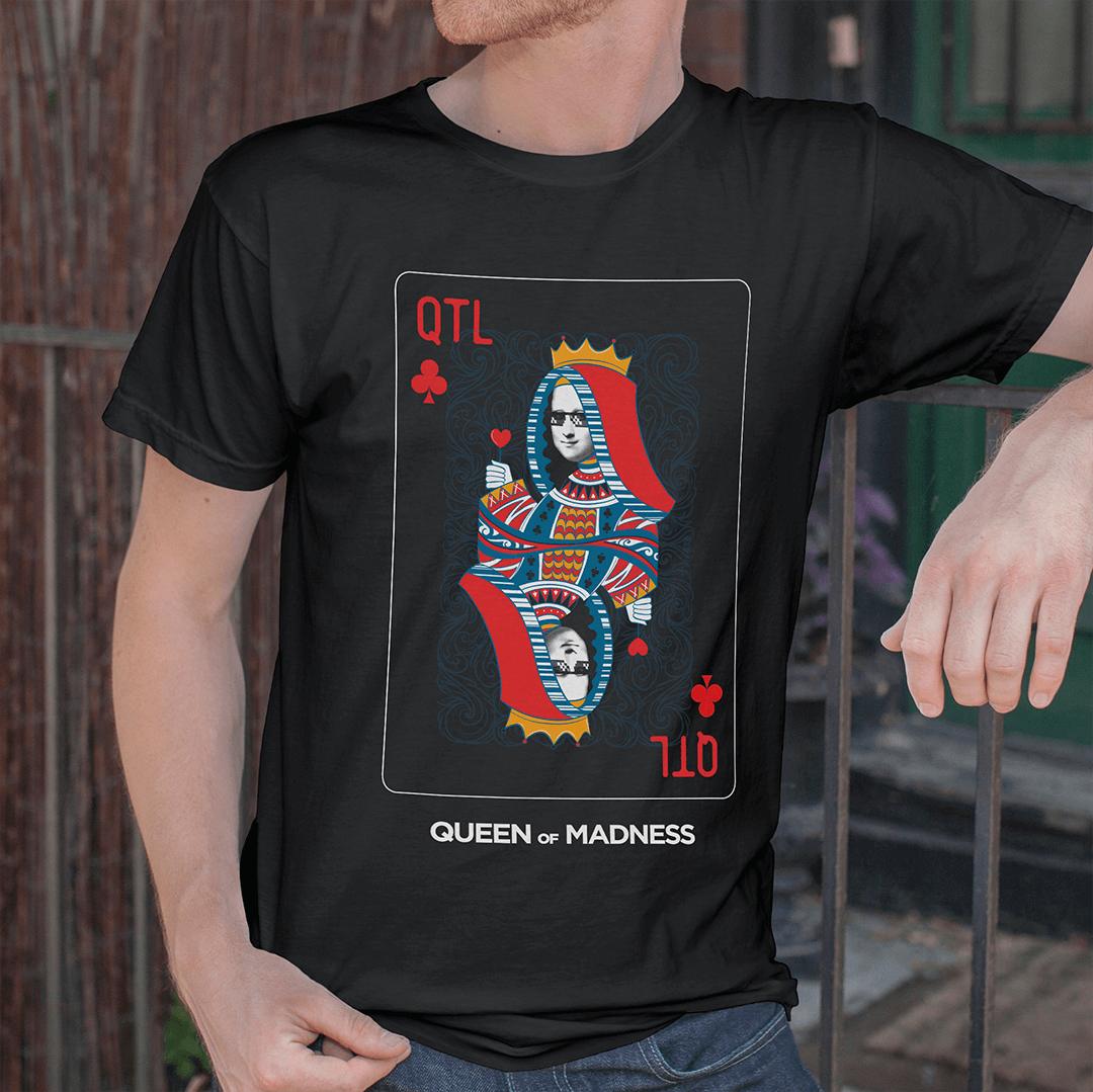 Nome do produto  CAMISETA MASC. QUEEN OF MADNESS (RAINHA DA LOUCURA) - EST. COLOR