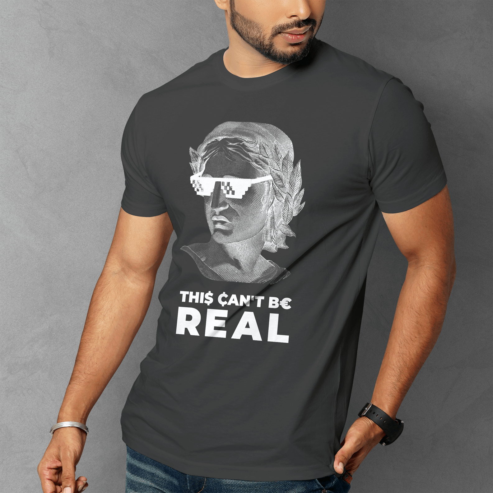 Nome do produto  CAMISETA THIS CAN'T BE REAL (ISSO NÃO PODE SER REAL) - ESTAMPA BRANCA