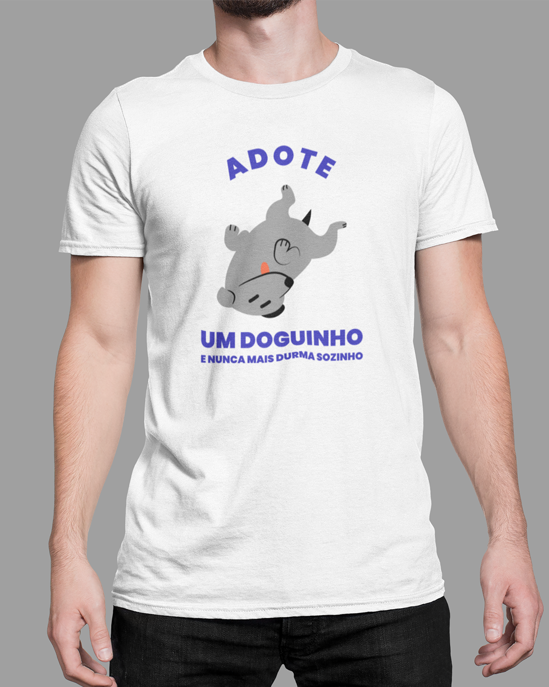 Nome do produto  Camiseta Adote Um Doguinho