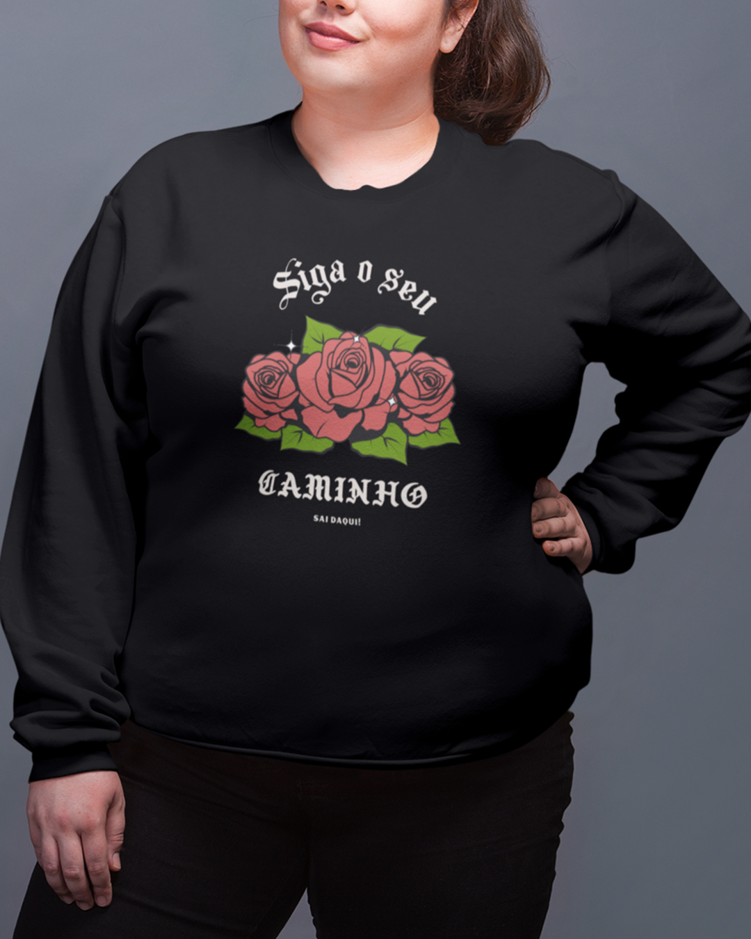 Nome do produto  Moletom Siga Seu Caminho