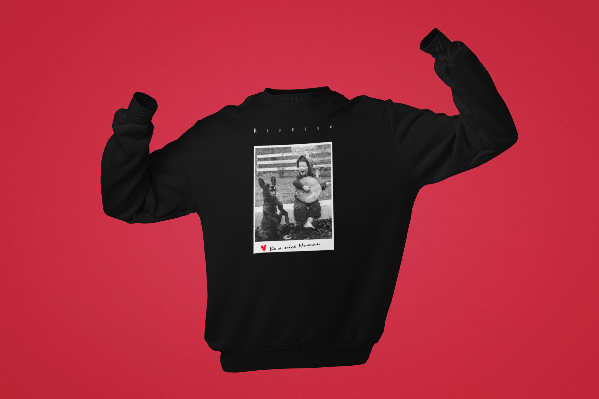 Nome do produto  Moletom polaroid be a nice human