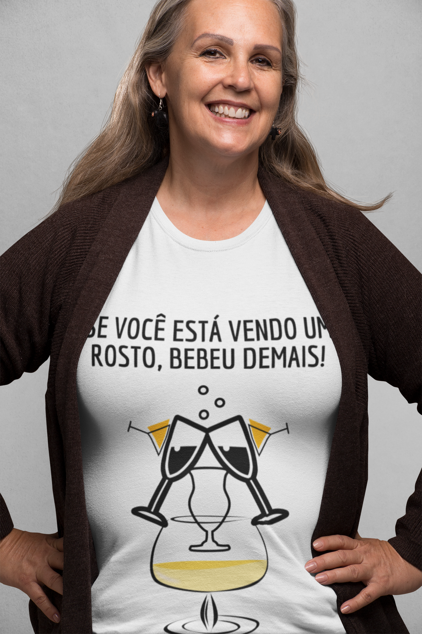 Baby Long Prime - Bebeu demais - Cor Branca