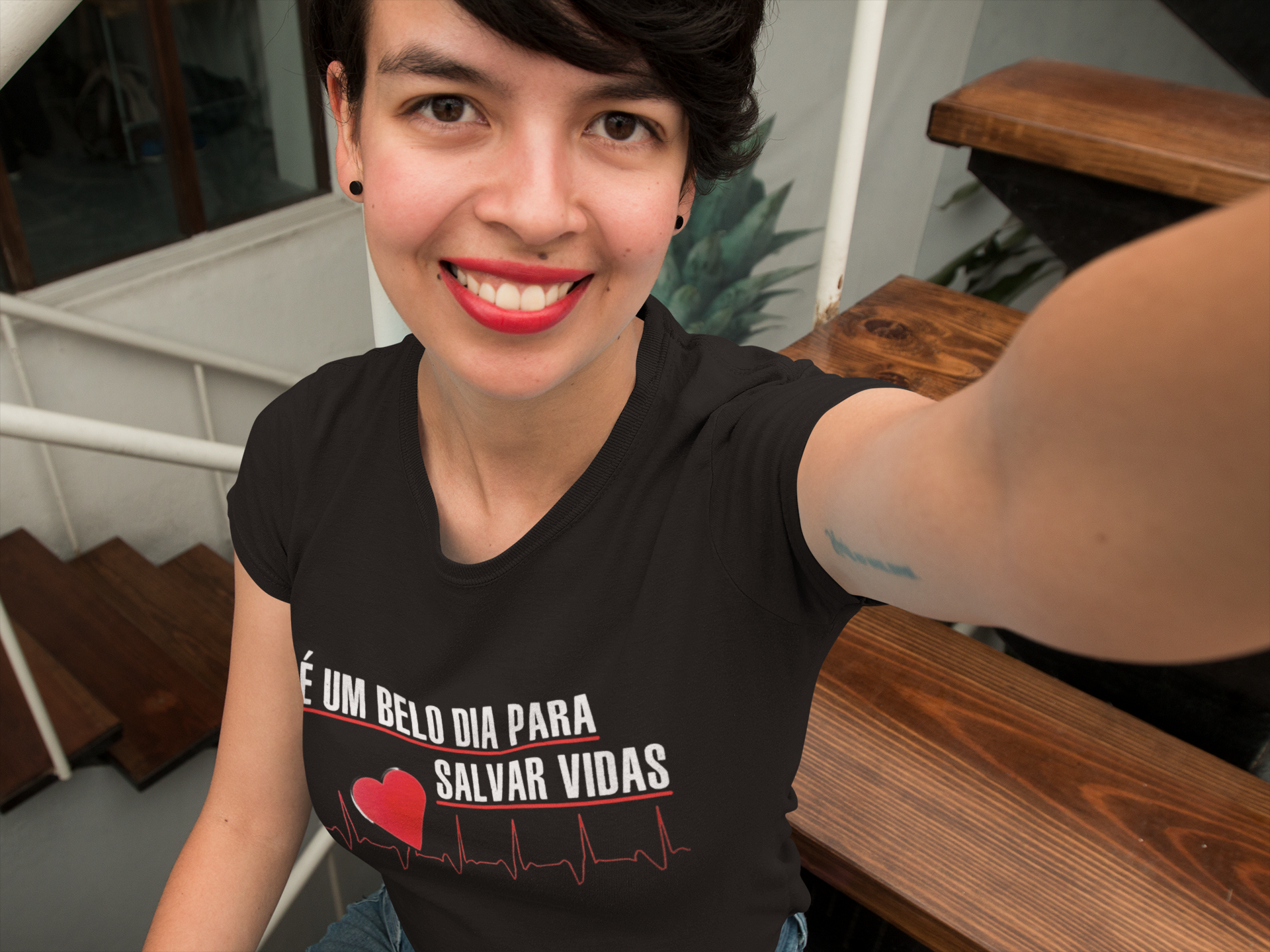 Baby Long Prime - É um belo dia para salvar vidas - Eletrocárdio - Cor Preto