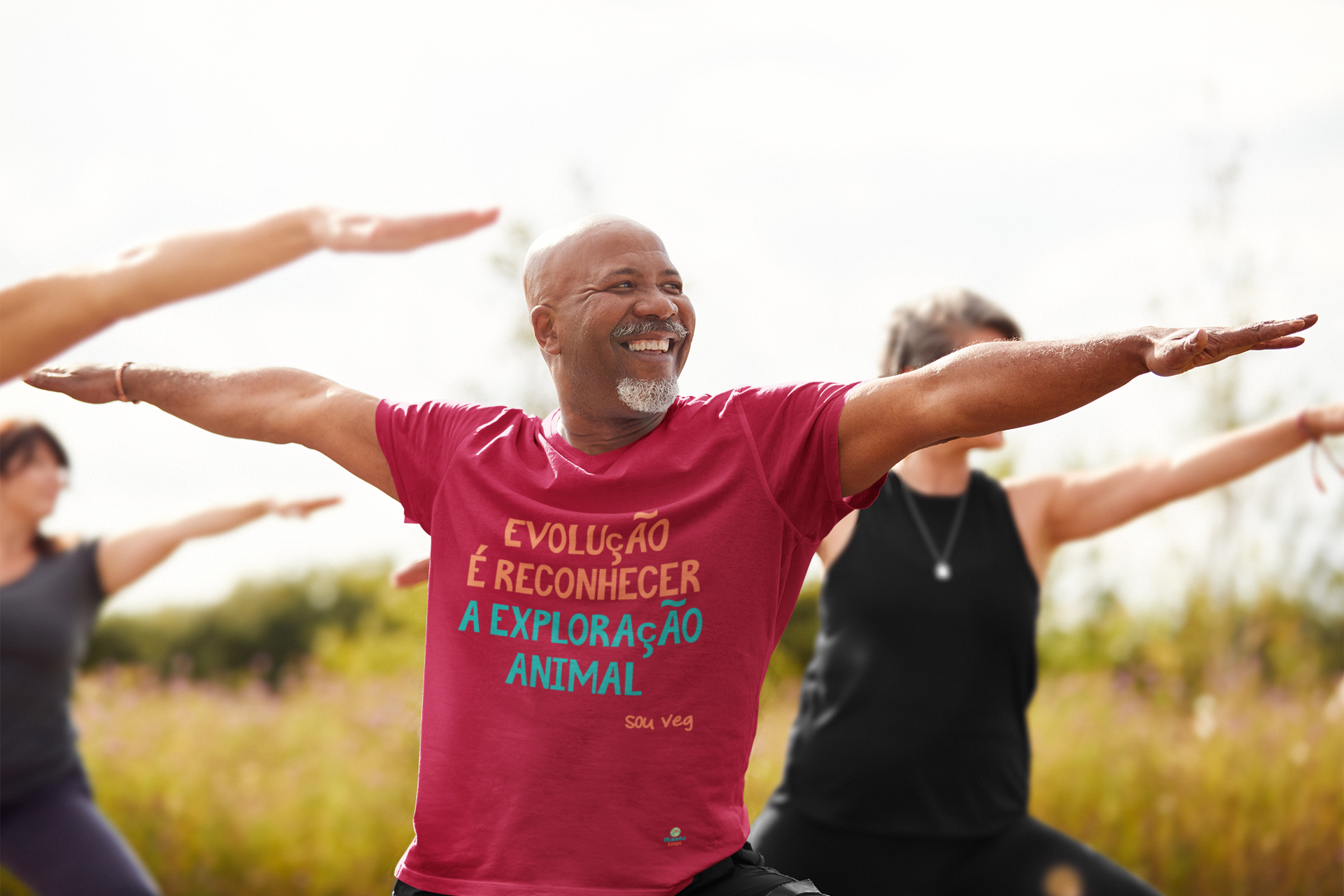 Camiseta Estonada Evolução - Coleção Sou Veg