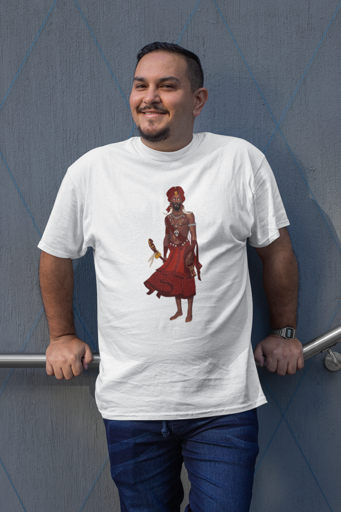 Camiseta Orixá Exú (Modelo Plus Size)