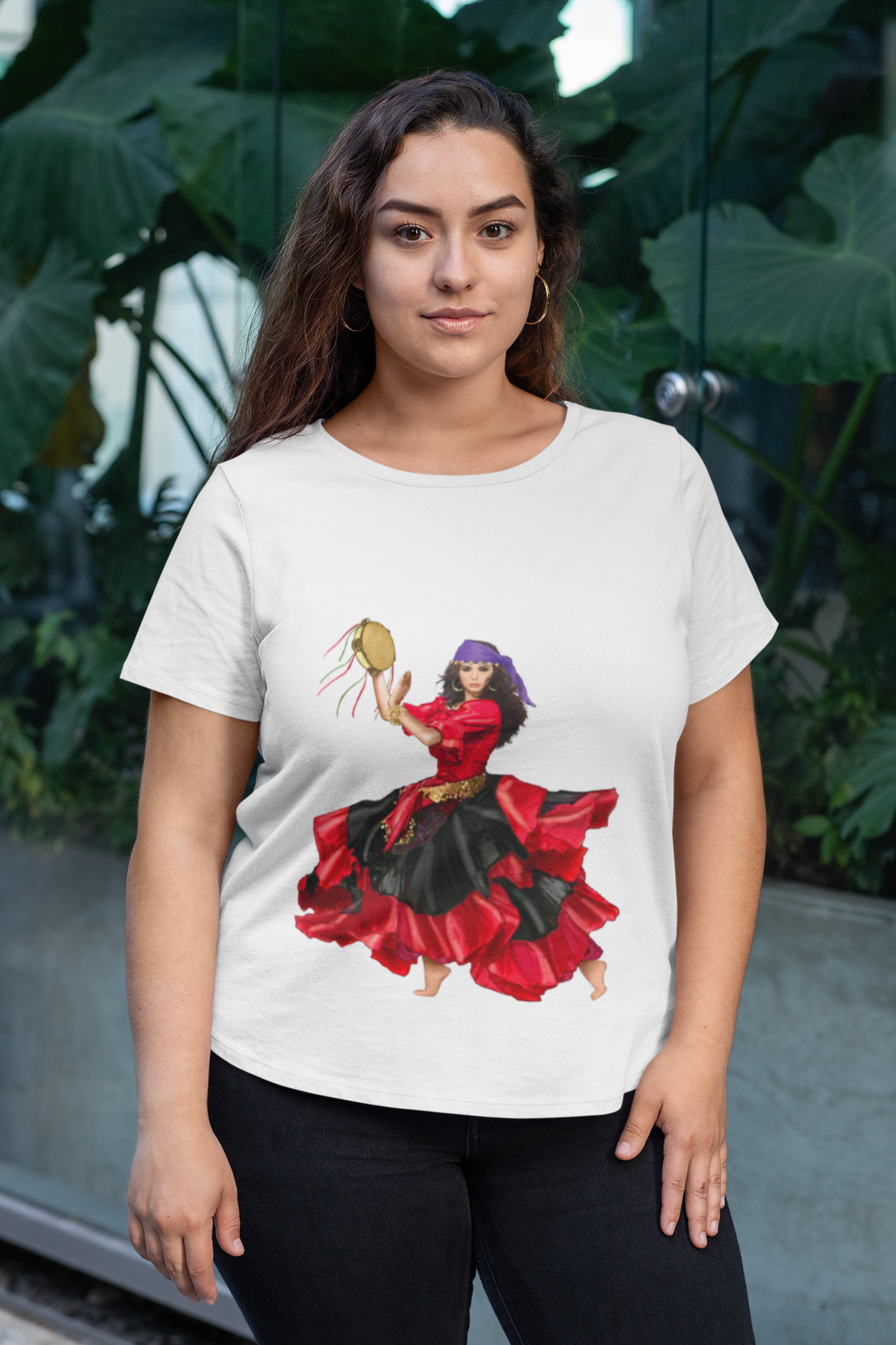 Camiseta Cigana (Modelo Plus Size)