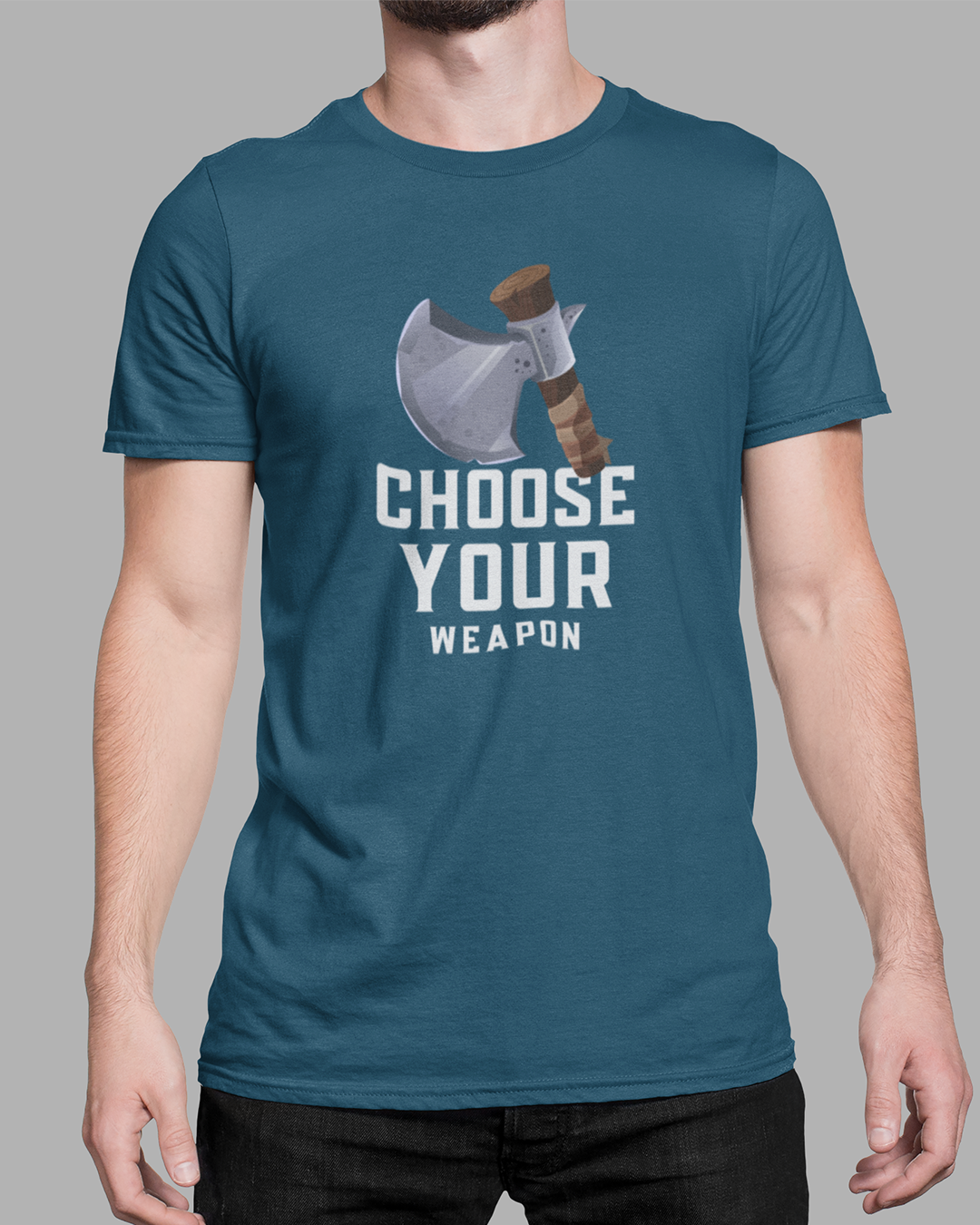 Nome do produto  Camiseta Choose Your Weapon