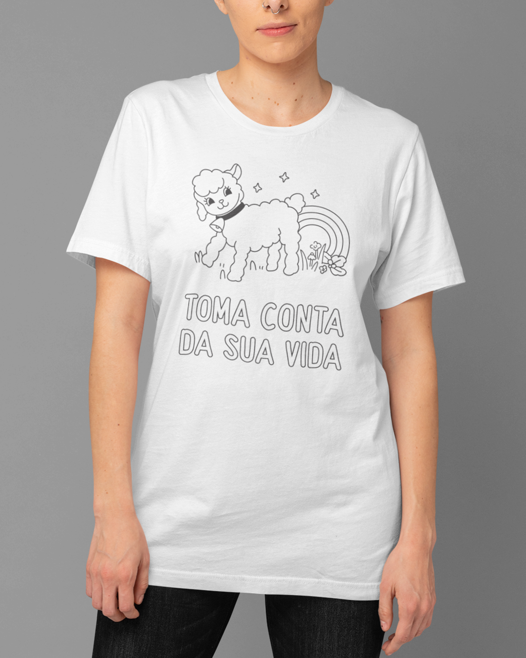 Nome do produto  Camiseta Toma Conta da Sua Vida