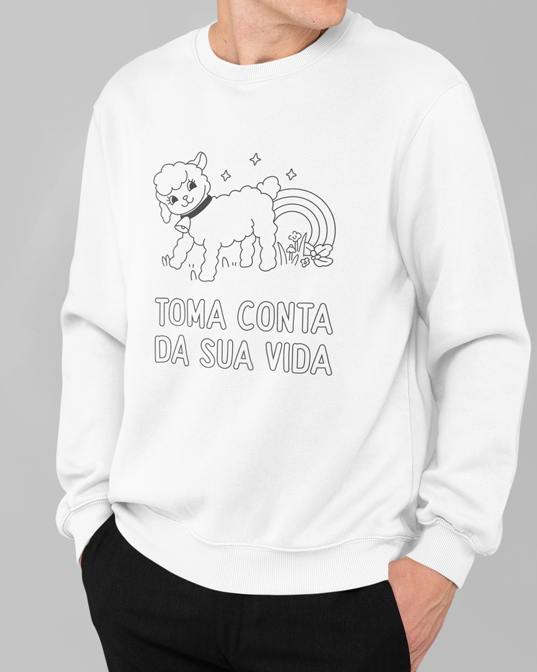 Nome do produto  Moletom Toma Conta da Sua Vida