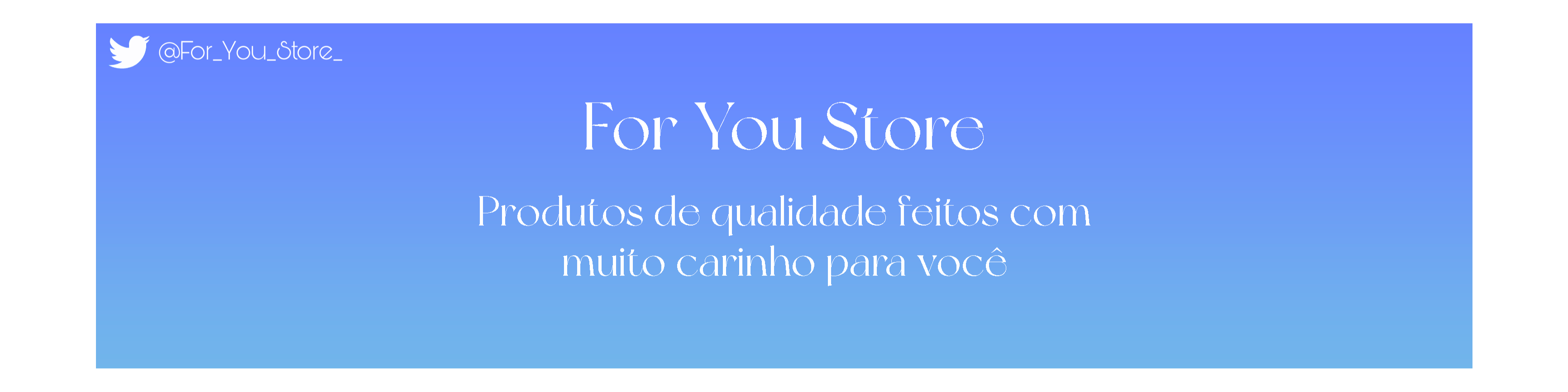 Nome da loja  For You Store